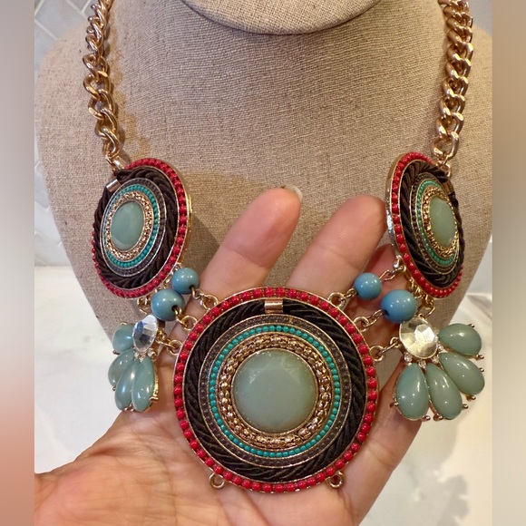 Bohemian Ethnic Style Statement Necklace - Picture 7 of 7
